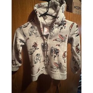 Marvel Comics Avengers Boys Sherpa Lined Zip Up Hoodie Grey 5T TA13559-0921